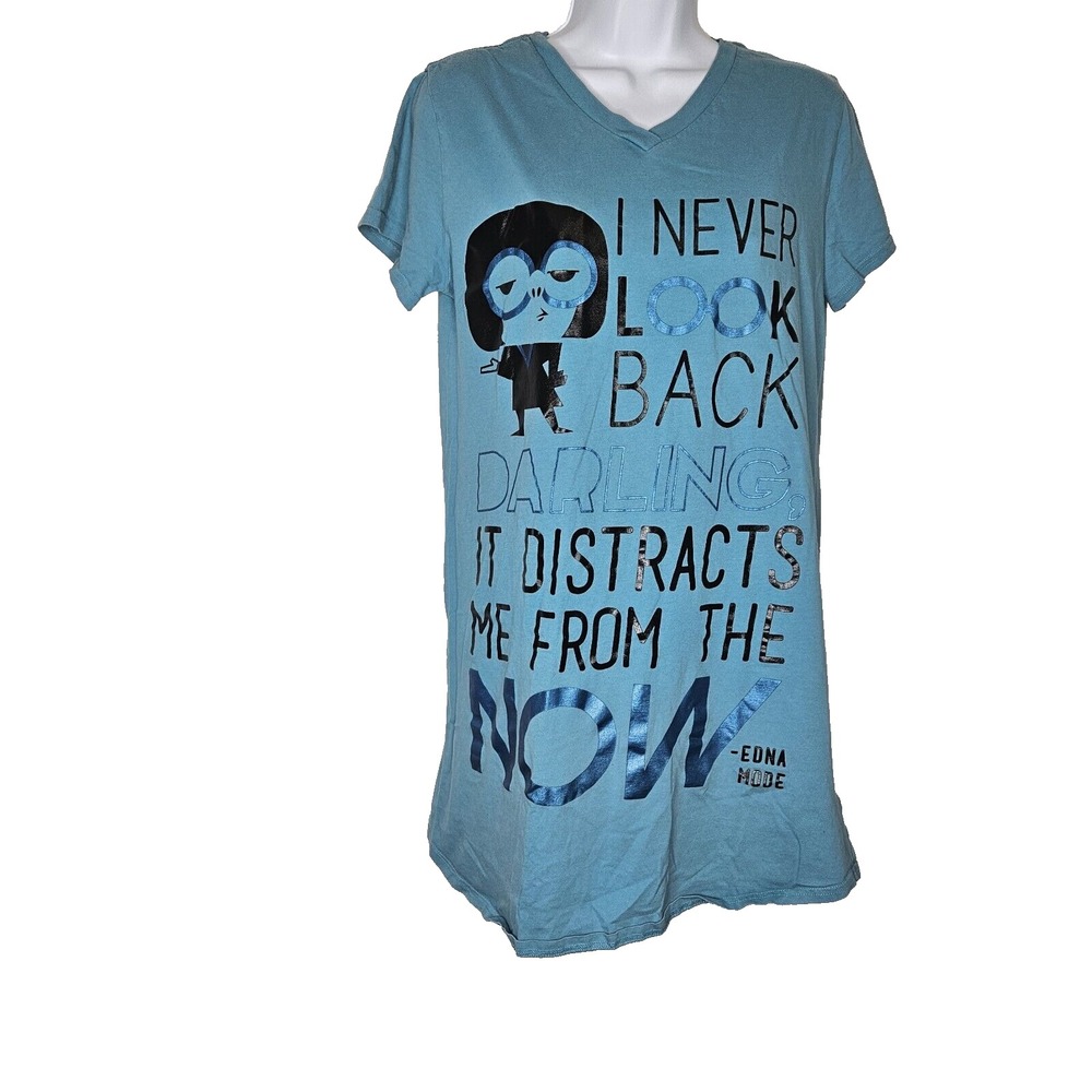 Disney Edna Mode Night Shirt Incredibles 2 I Never Look Back Daring It Distracts